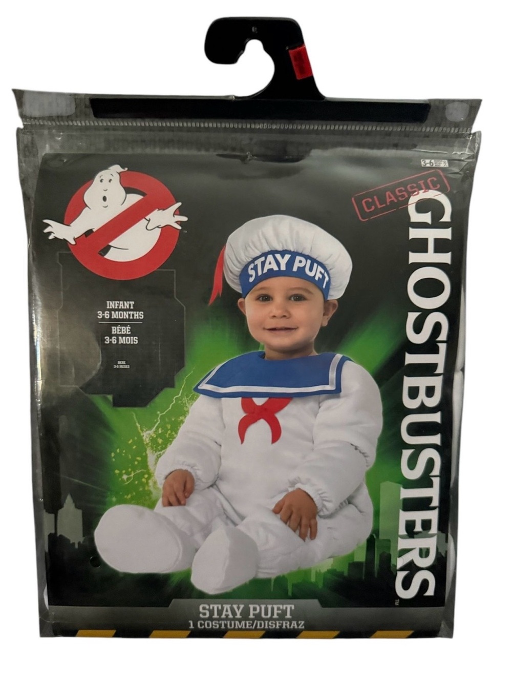 Ghostbusters Stay Puft Costume 3-6 Months